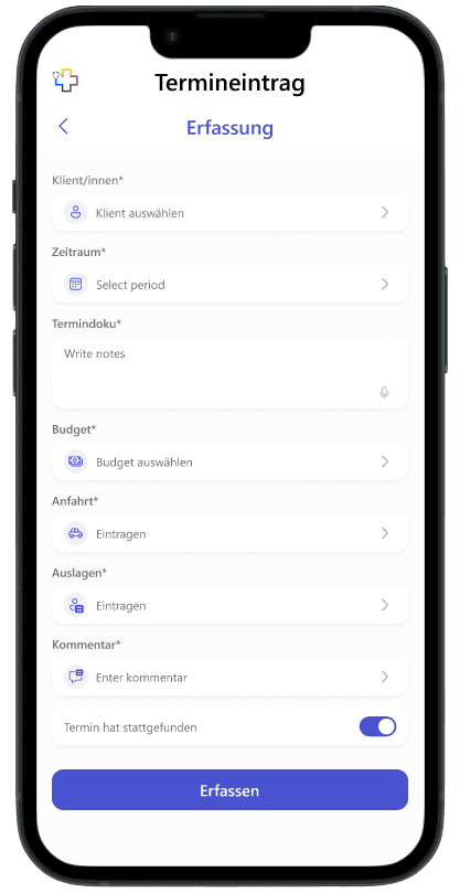 Dokumentation in der mobilen Anwendung